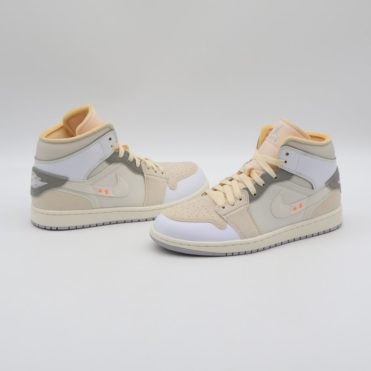 DM9652-100 Nike Air Jordan 1 Mid SE Craft Inside Out White Grey Phantom (Men's)