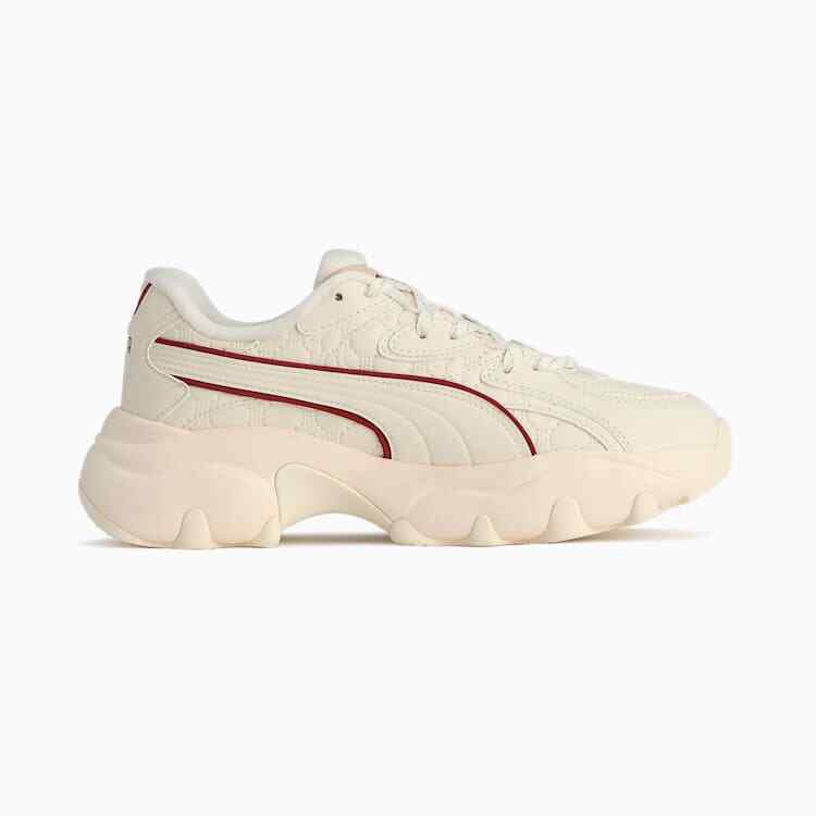 401859-01 Puma Pulsar Lite Frosted Ivory Team Regal Red Granola (Women's)