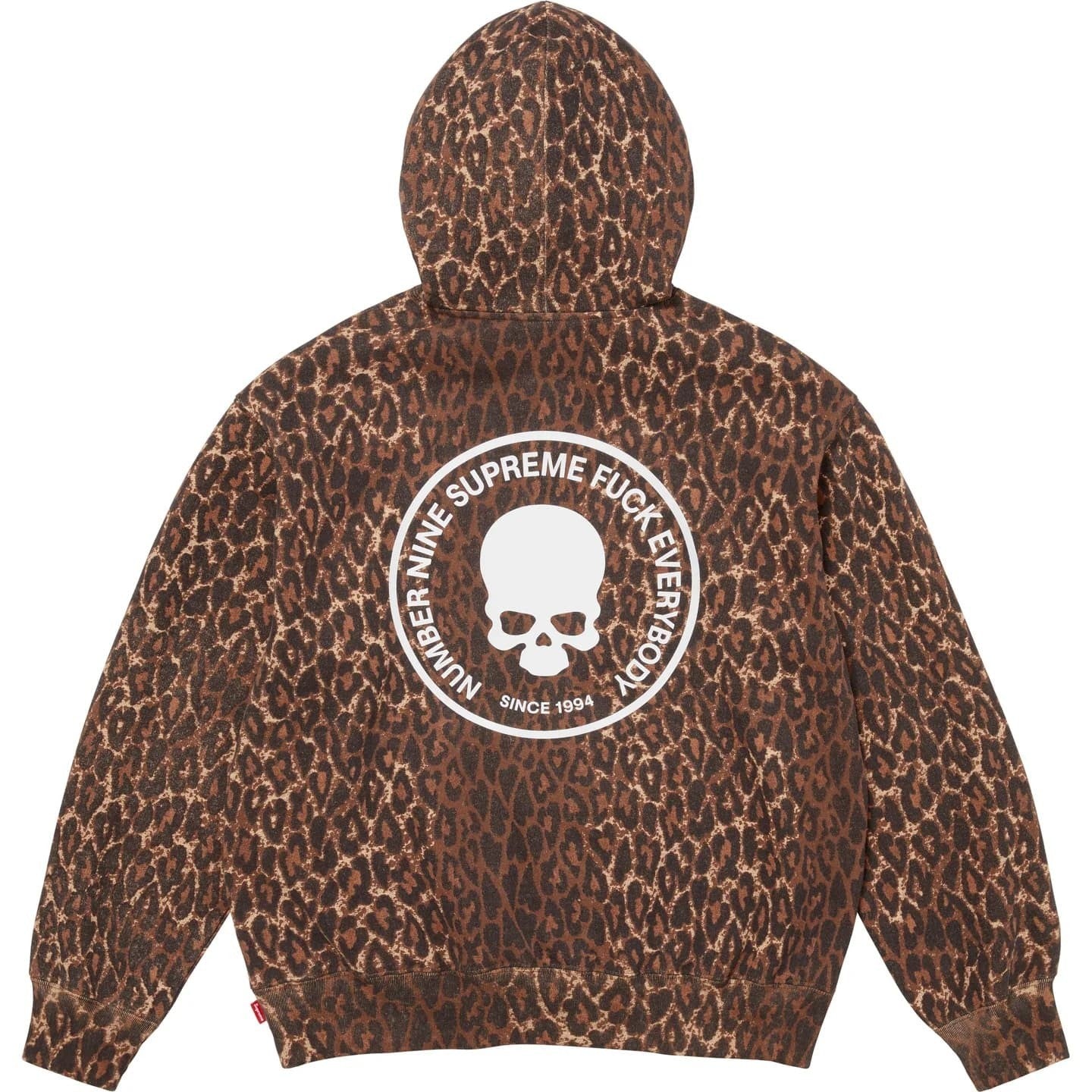 Supreme Number (N)ine Hooded Sweatshirt Leopard