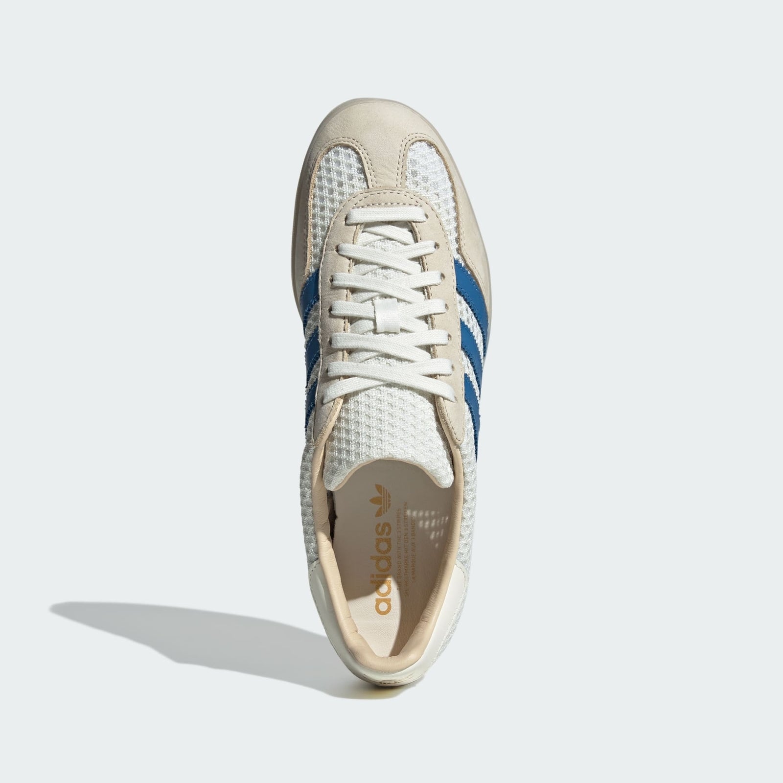 JH5419 adidas Originals Gazelle Indoor Off White Focus Blue Warm Vanilla (Men's)