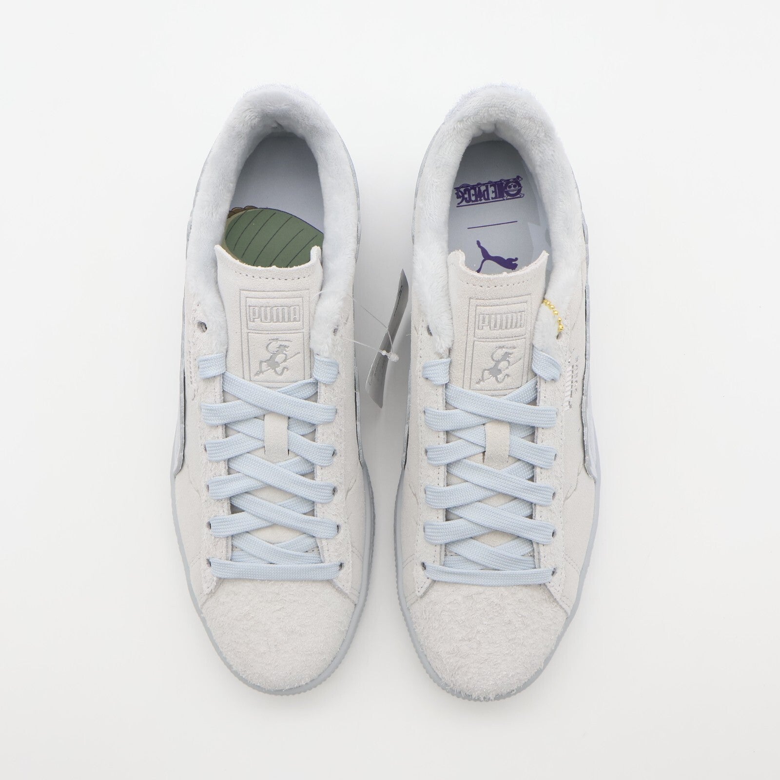 396524-01 ONE PIECE Puma Suede Luffy Gear 5 Feather Gray Platinum Gray (Men's)
