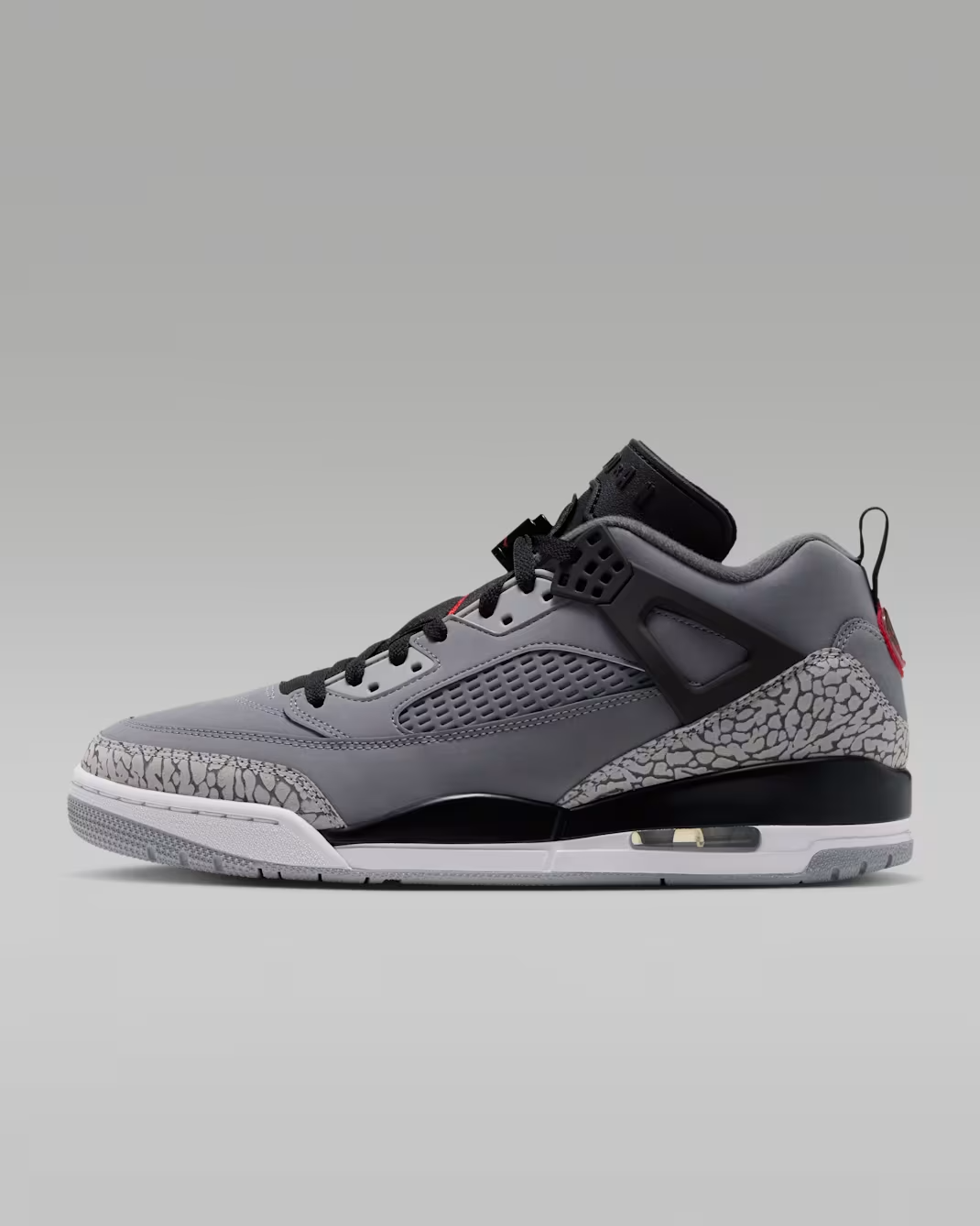 FQ1759-015 Nike Spizike Low "Cool Grey/Black/Wolf Grey/University Red" (Men's)