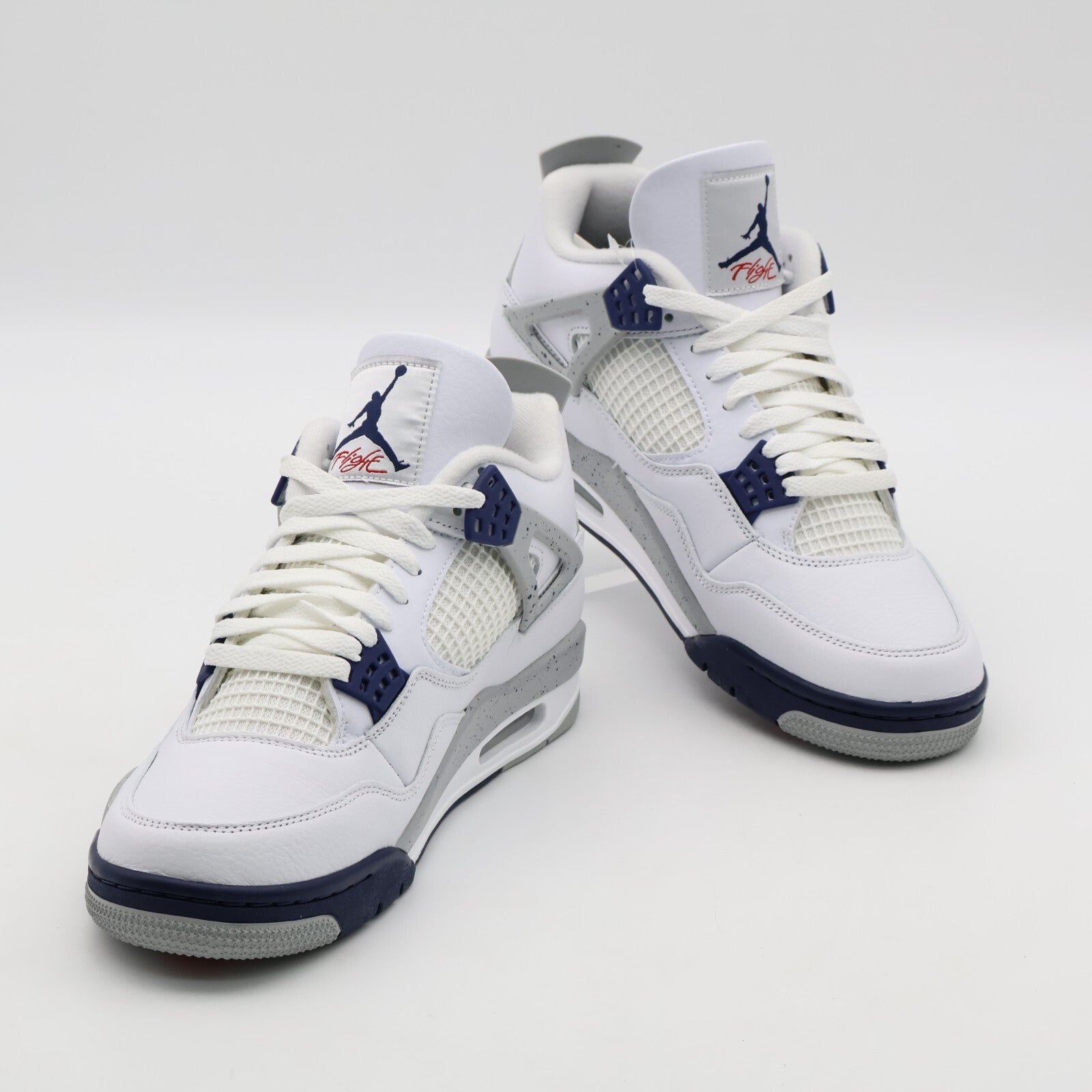 DH6927-140 Nike Air Jordan 4 Midnight Navy Light Smoke Gray Fire Red (Men's)