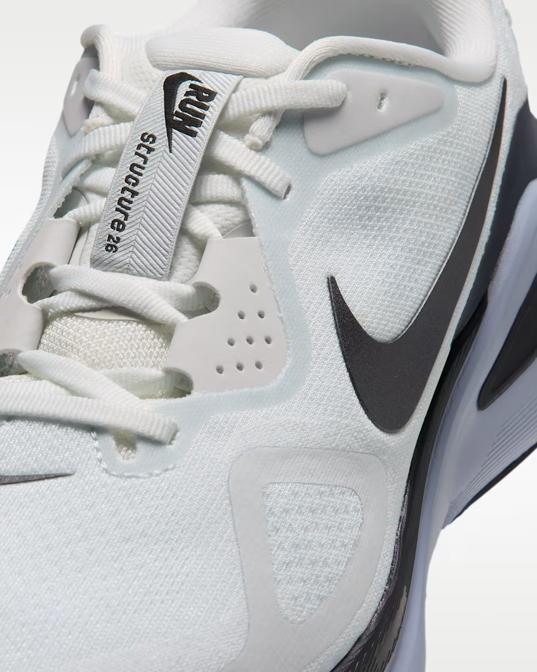 HJ1102-111 Nike Structure 26 "Off White/Gridiron" (Men's)