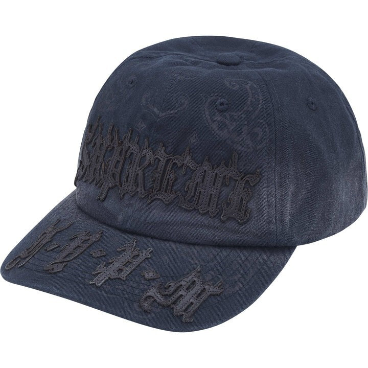 Supreme Leather Applique 6-Panel Navy