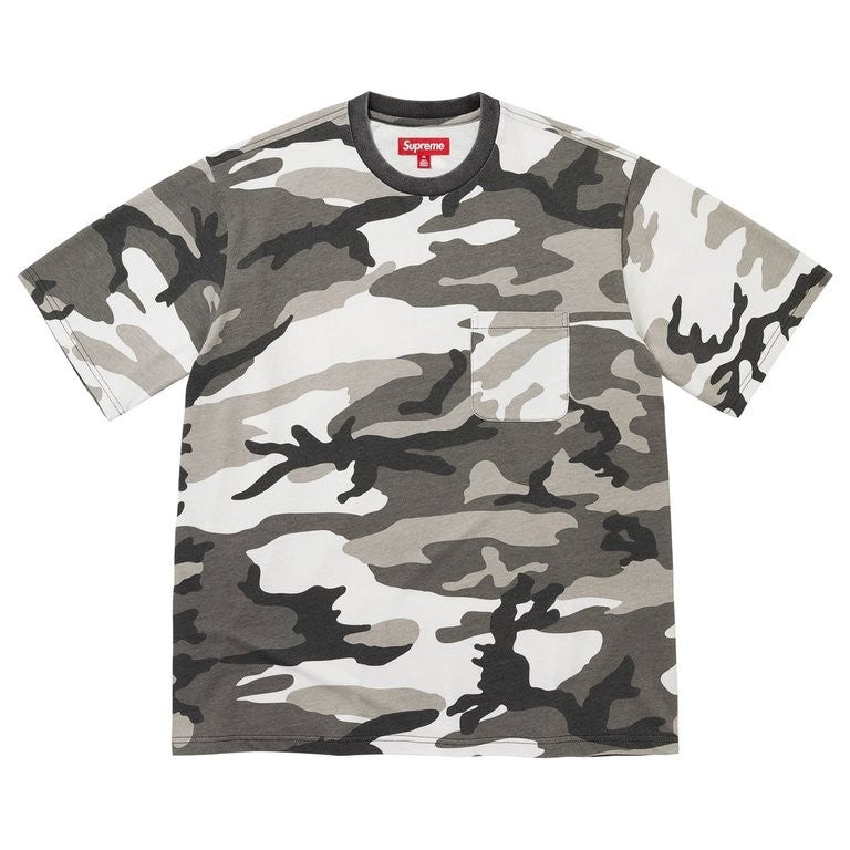 Supreme Cracked Pocket S/S Top Snow Camo