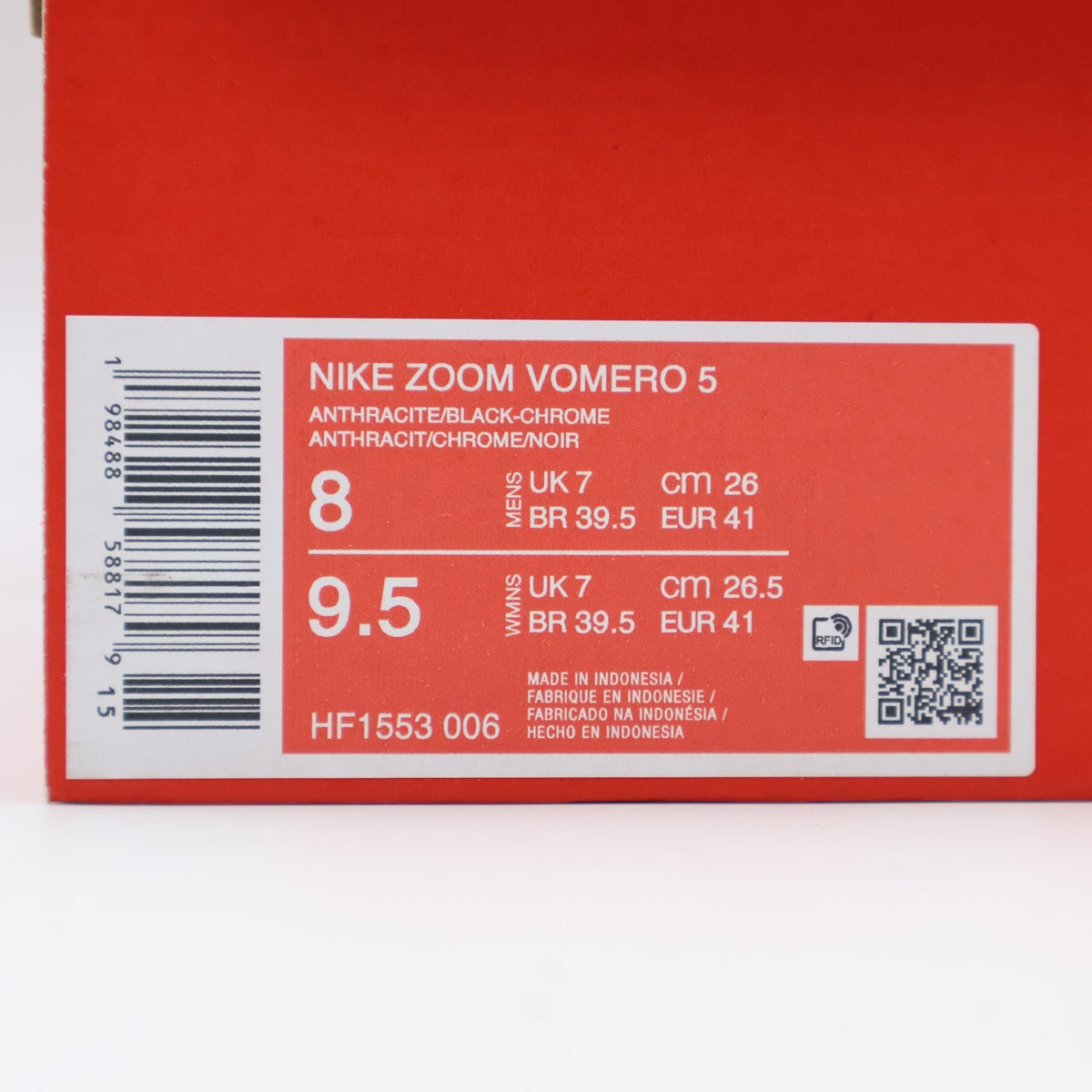 HF1553-006 Nike Zoom Vomero 5 Anthracite Flat Silver (Men's)