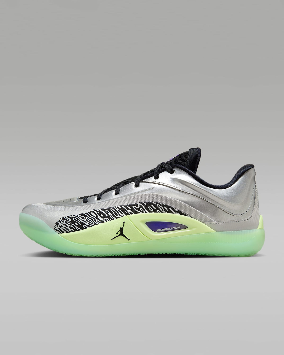 FD0591-005 Nike Jordan Zion 4 Grey Fog Metallic Silver Action Grape Black (Men's