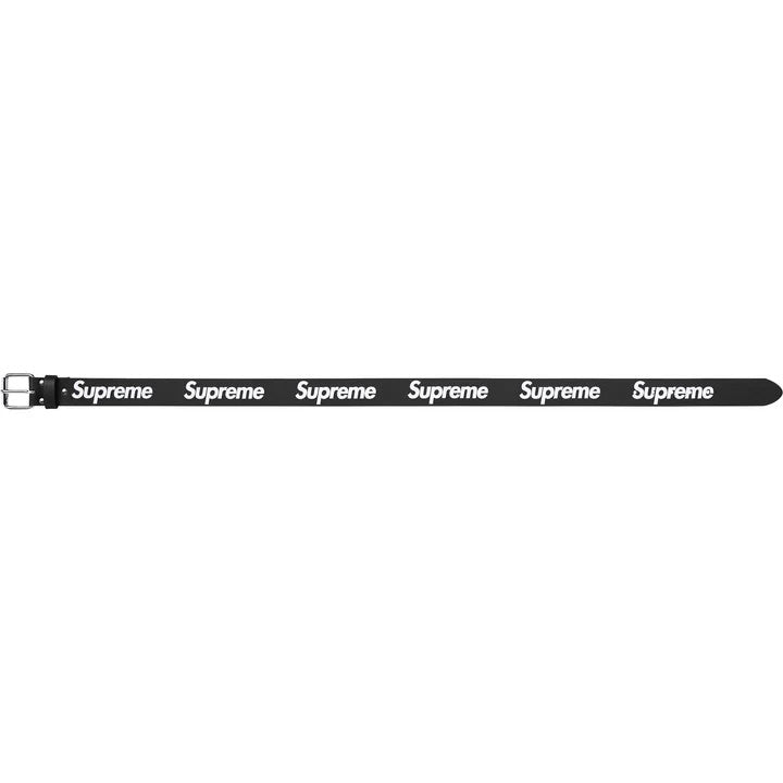 Supreme Repeat Leather Belt (25FW) Black