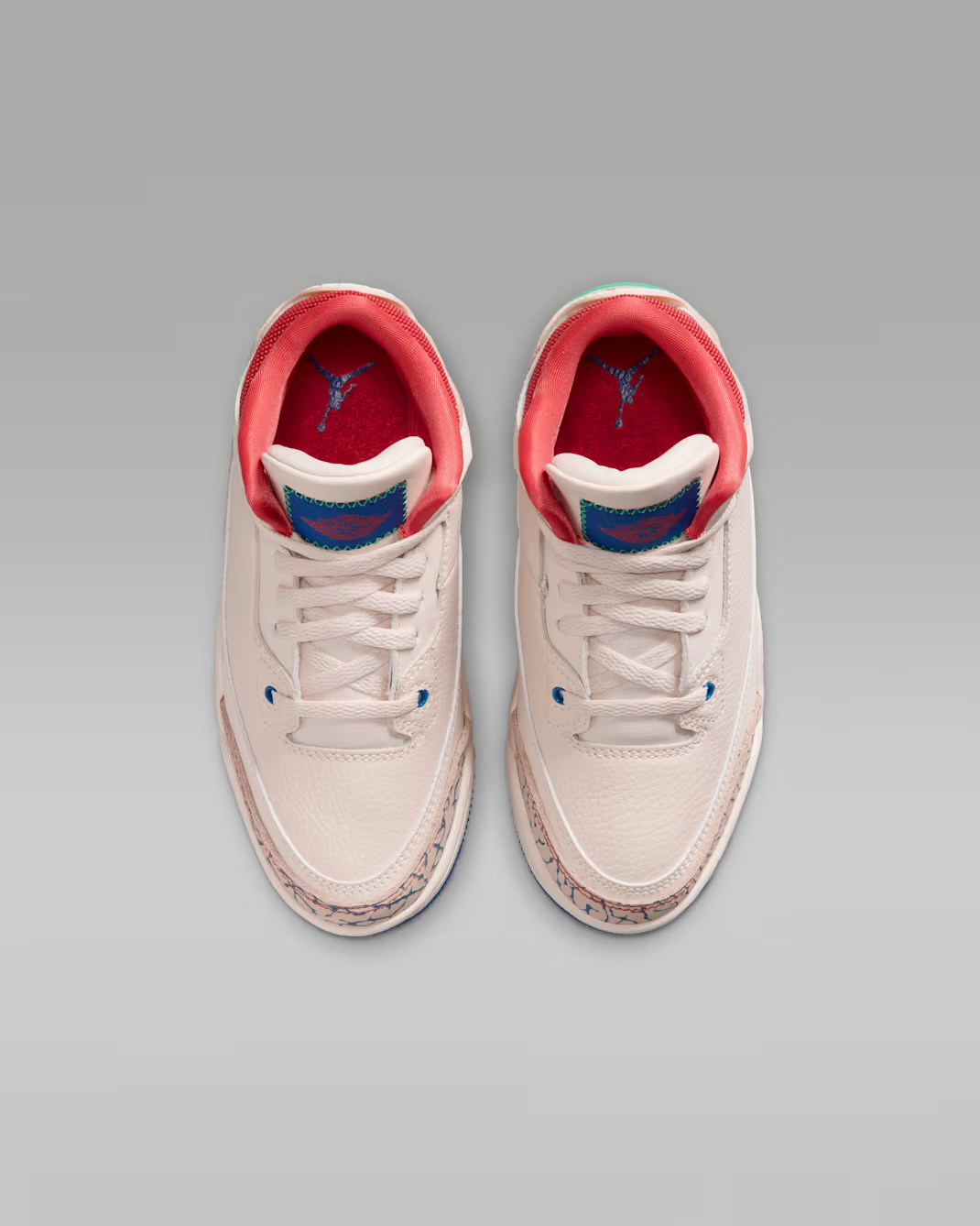 IO2074-100 Nike Jordan 3 Retro "Chalk/Track Red" (PS)