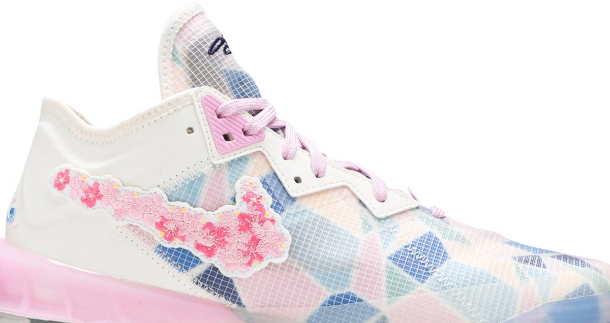 CV7562-101 atmos Ã Nike LeBron 18 Low "Cherry Blossom" (Unisex)