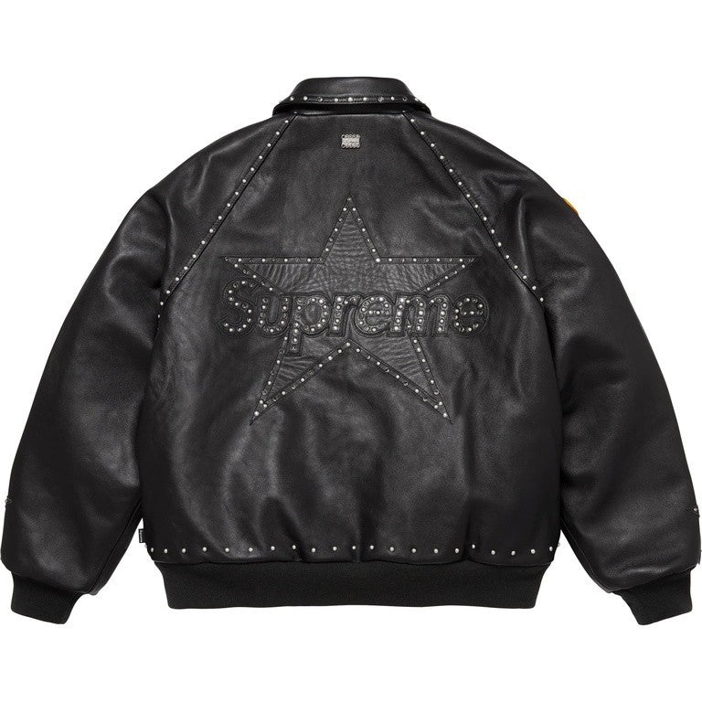 Supreme x B.B. Simon Vanson Leathers Jacket Black