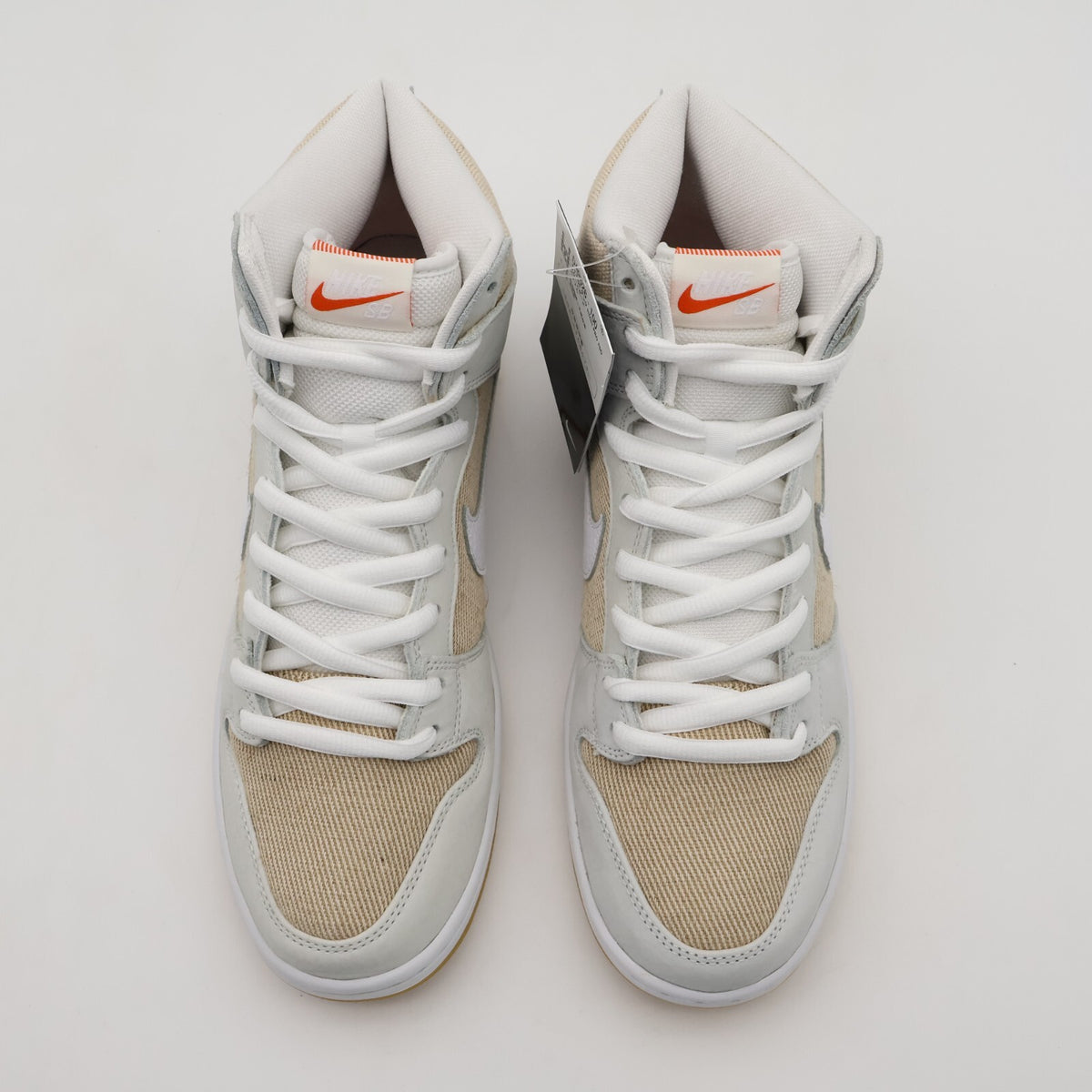 DA9626-100 Nike SB Dunk High Pro ISO Orange Label Unbleached Natural (Men's)