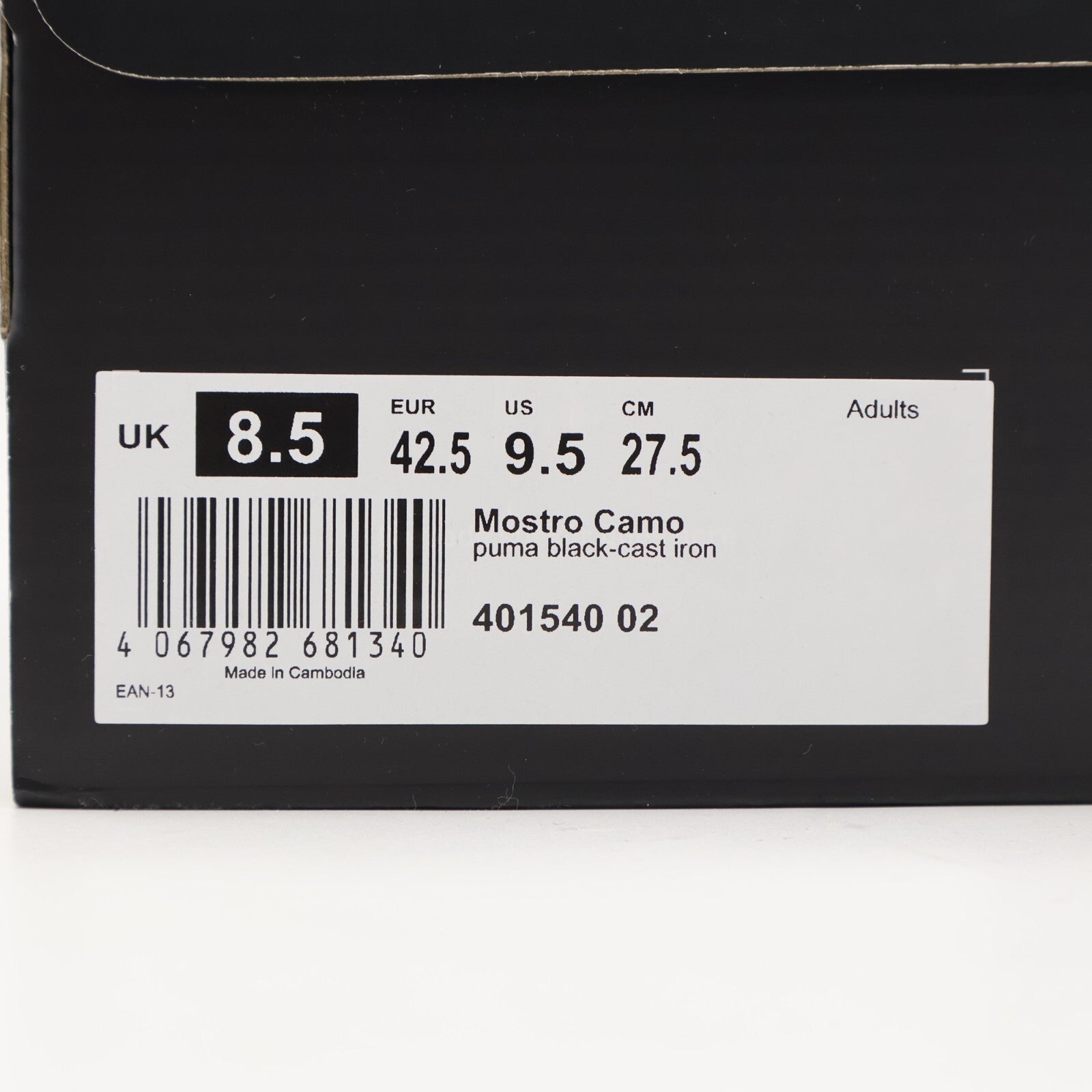 401540-02 Puma Mostro Camo Puma Black Cast Iron (Men's)