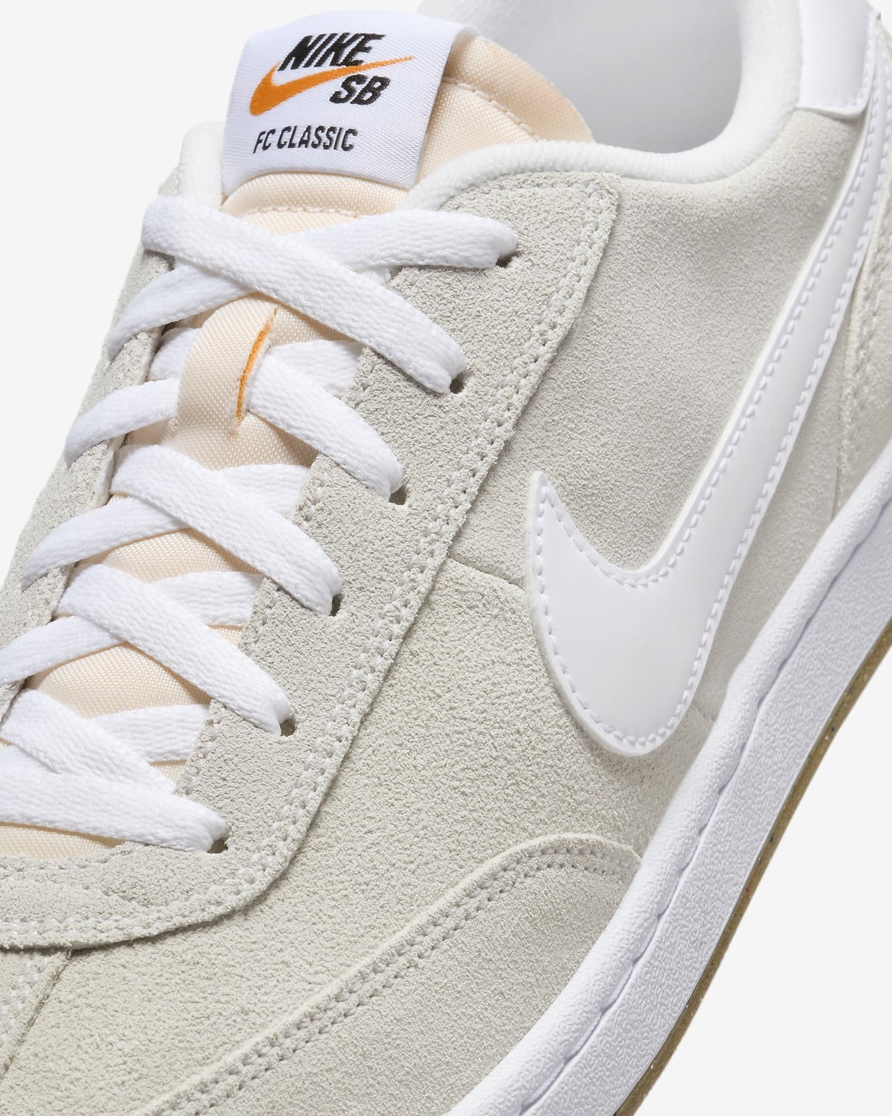 909096-111 Nike SB FC Classic Summit White White Vivid Orange (Men's)