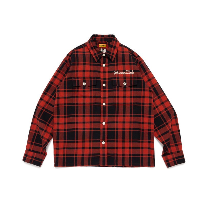 HUMAN MADE Flannel Check Shirt"Red