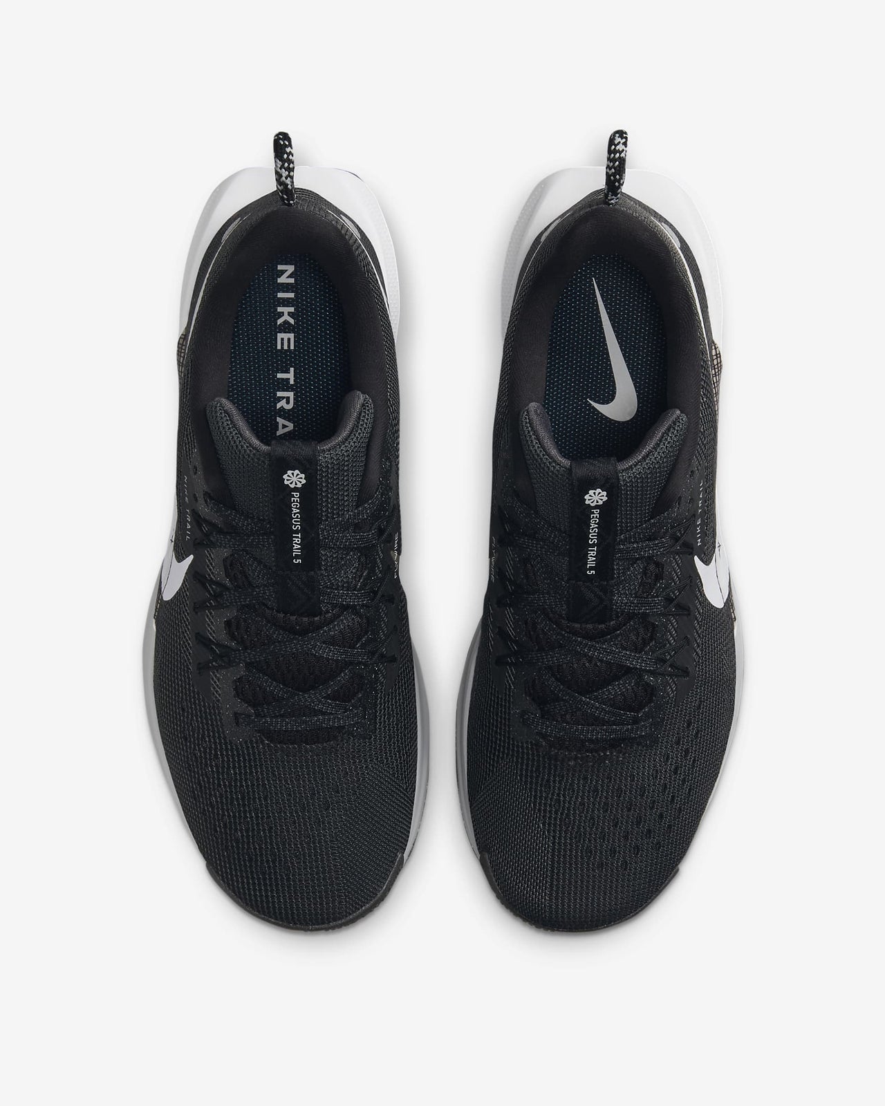 DV3865-001 Nike Pegasus Trail 5 Black Anthracite Wolf Grey White (Women's)