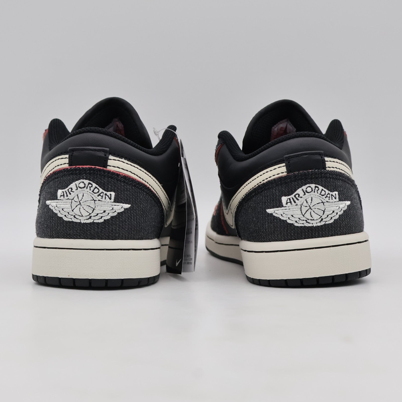 IR0842-010 Nike Air Jordan 1 Low Black Denim (Men's)