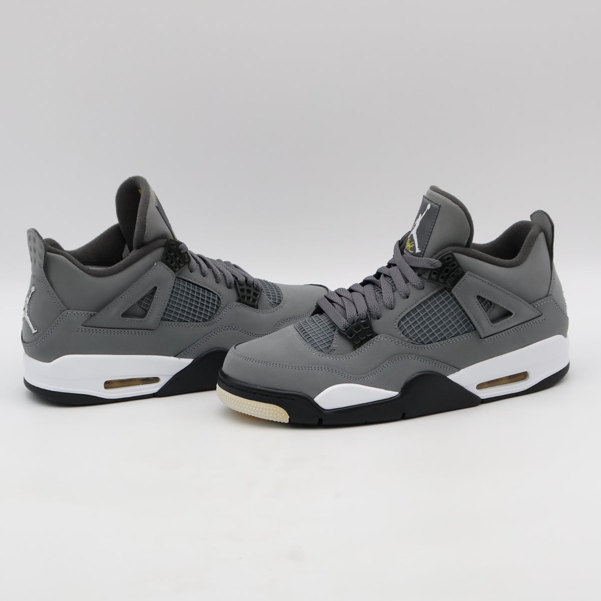 308497-007 Nike Air Jordan 4 Retro Cool Grey Chrome Dark Charcoal White Steel
