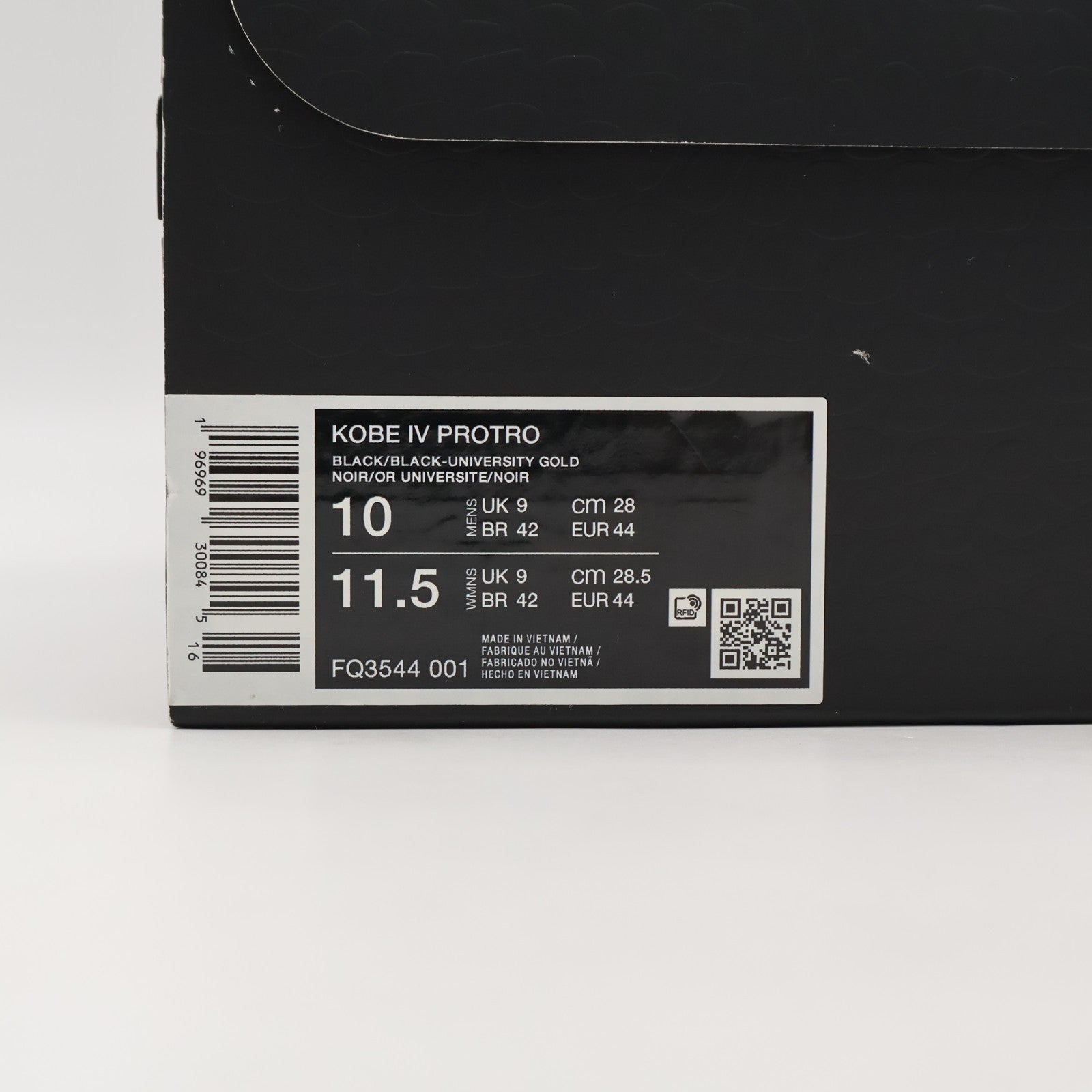 FQ3544-001 Nike Kobe 4 Protro Black (Men's)