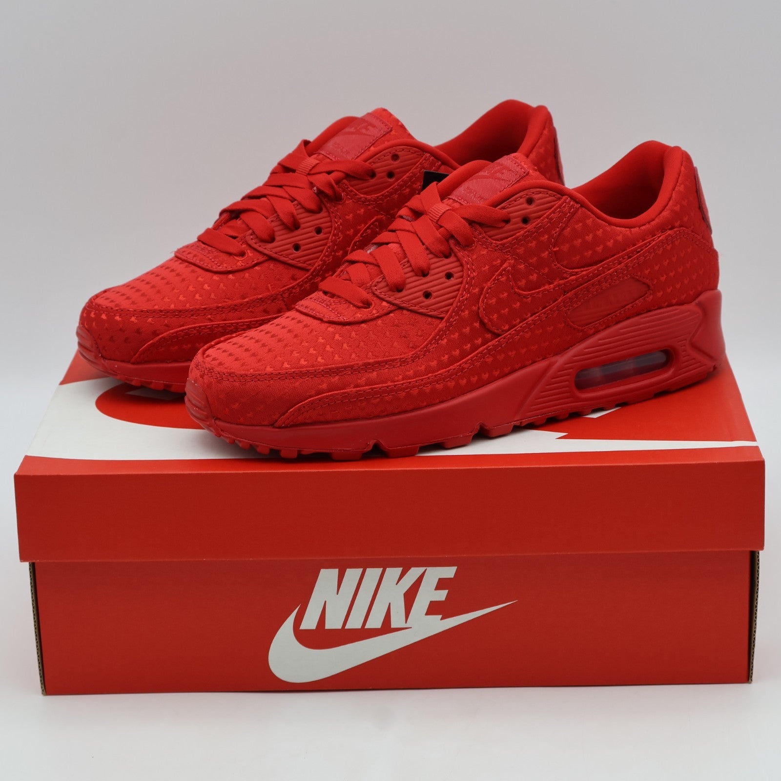 IB6606-600 Nike Air Max 90 Valentineâs Day University Red (2026) (Men's)