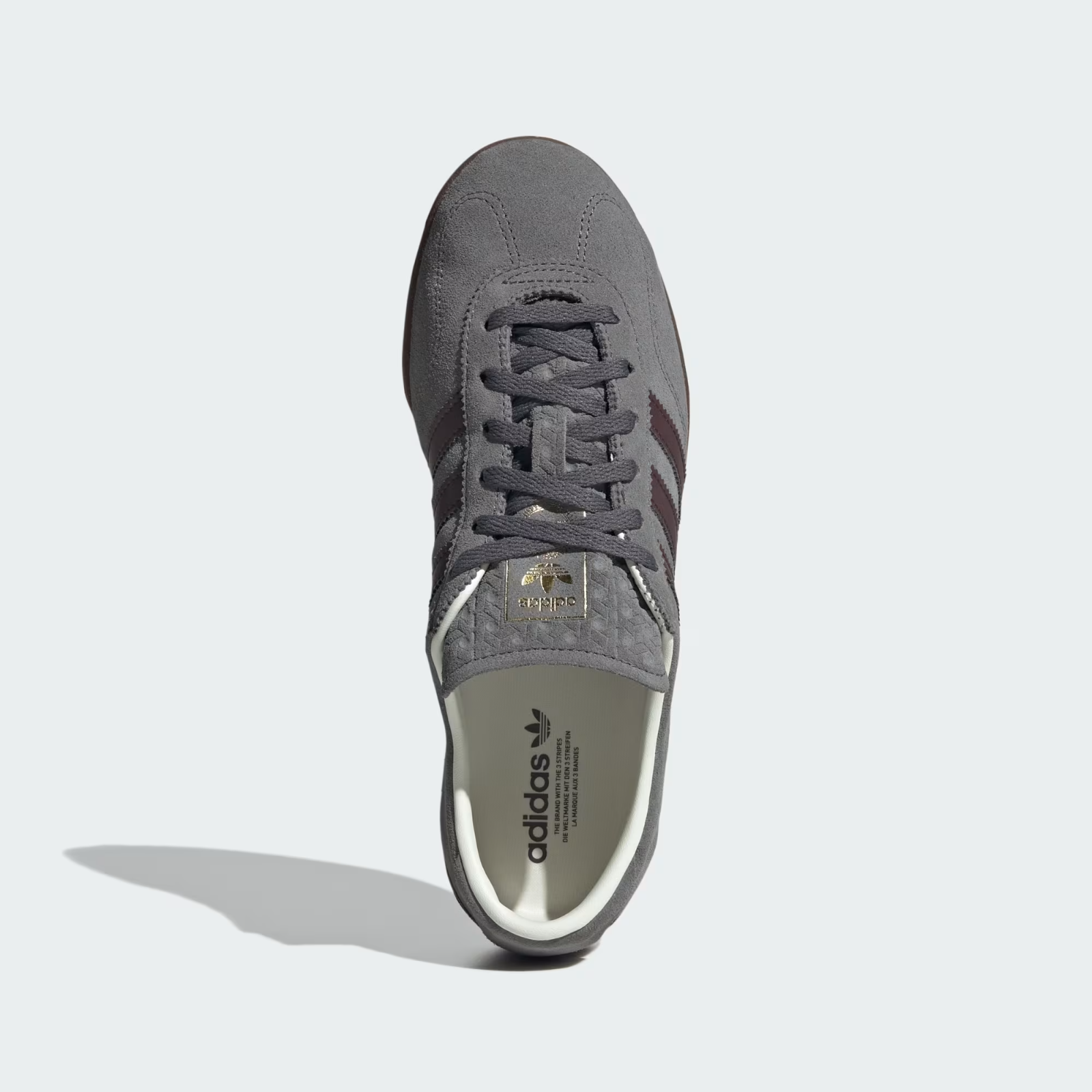 KI0016 adidas Gazelle Lo Pro Grey Five Night Red (emmi Exclusive) (Women's)