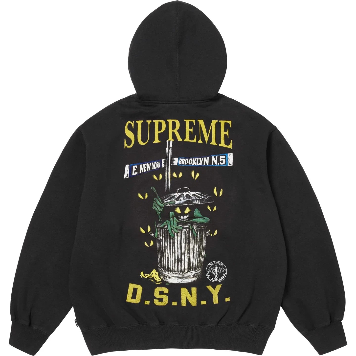 Supreme x DSNY Zip Up Hooded Sweatshirt Black