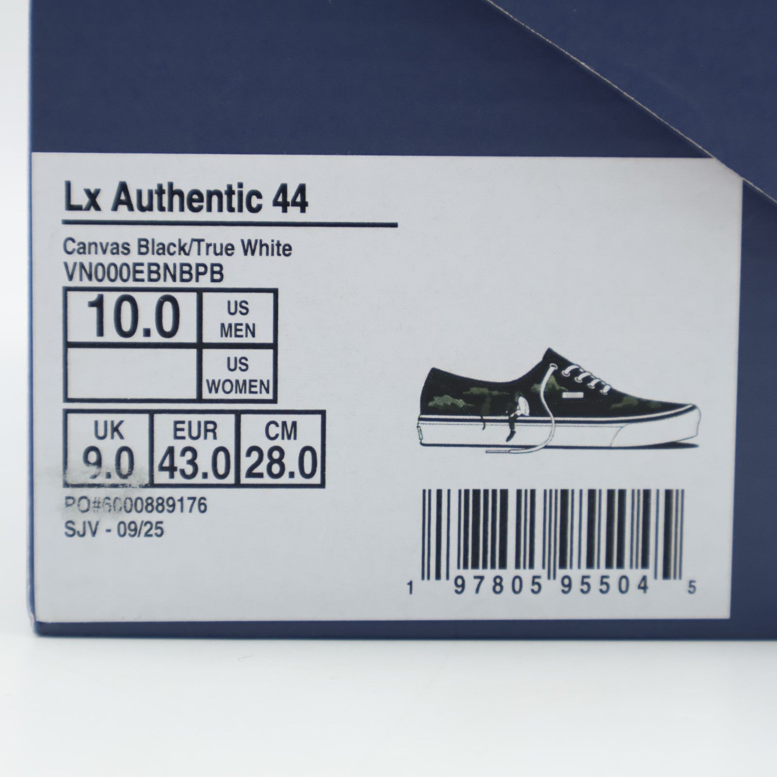 VN000EBNBPB Yusuke Hanai Vans Premium Authentic 44 Canvas Black (Men's)