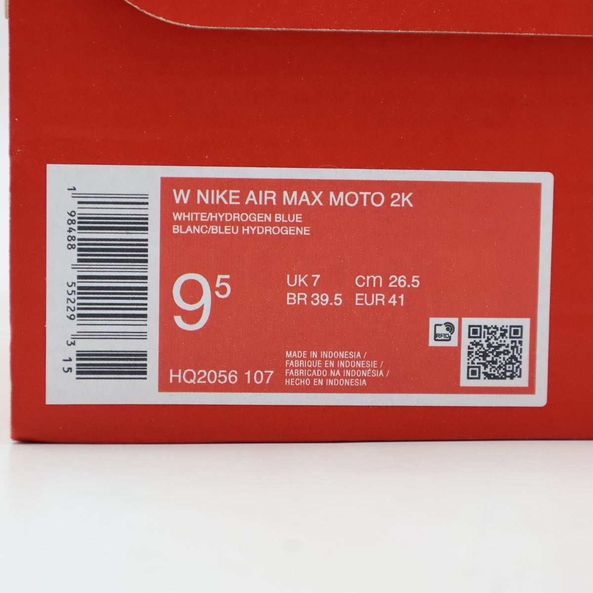 HQ2056-107 Nike Air Max Moto 2K White Metallic Silver Black Hydrogen (Women's)