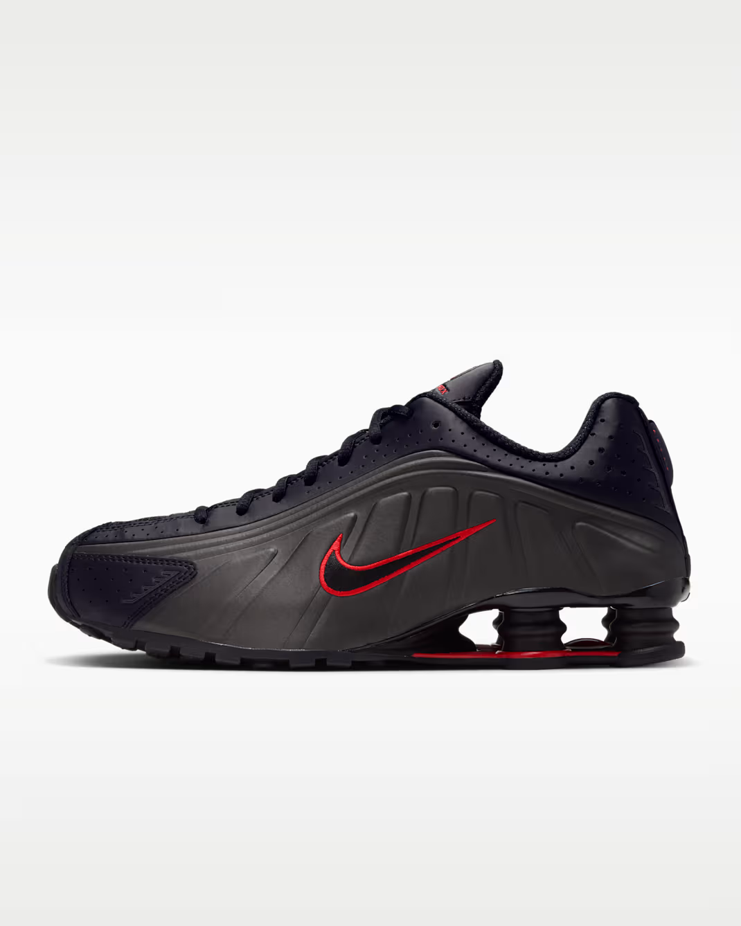 HQ1988-015 Nike Shox R4 "Black/Challenge Red" (Men's)