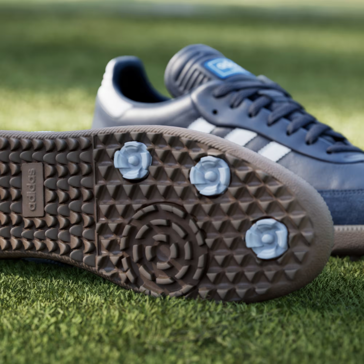 JP8544 adidas Originals Samba Golf Full Grain Leather Night Indigo (Men's)