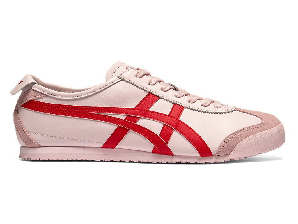 1183C102-702 Onitsuka Tiger Mexico 66 "Crystal Pink/Classic Red" (Men's)