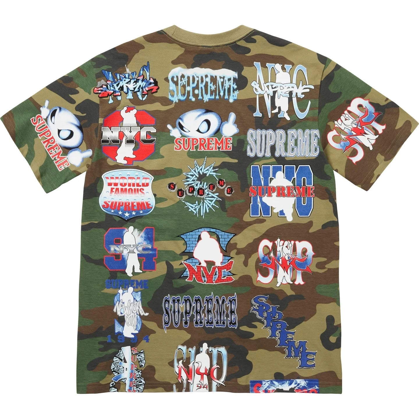 Supreme Flash Tee Woodland Camo