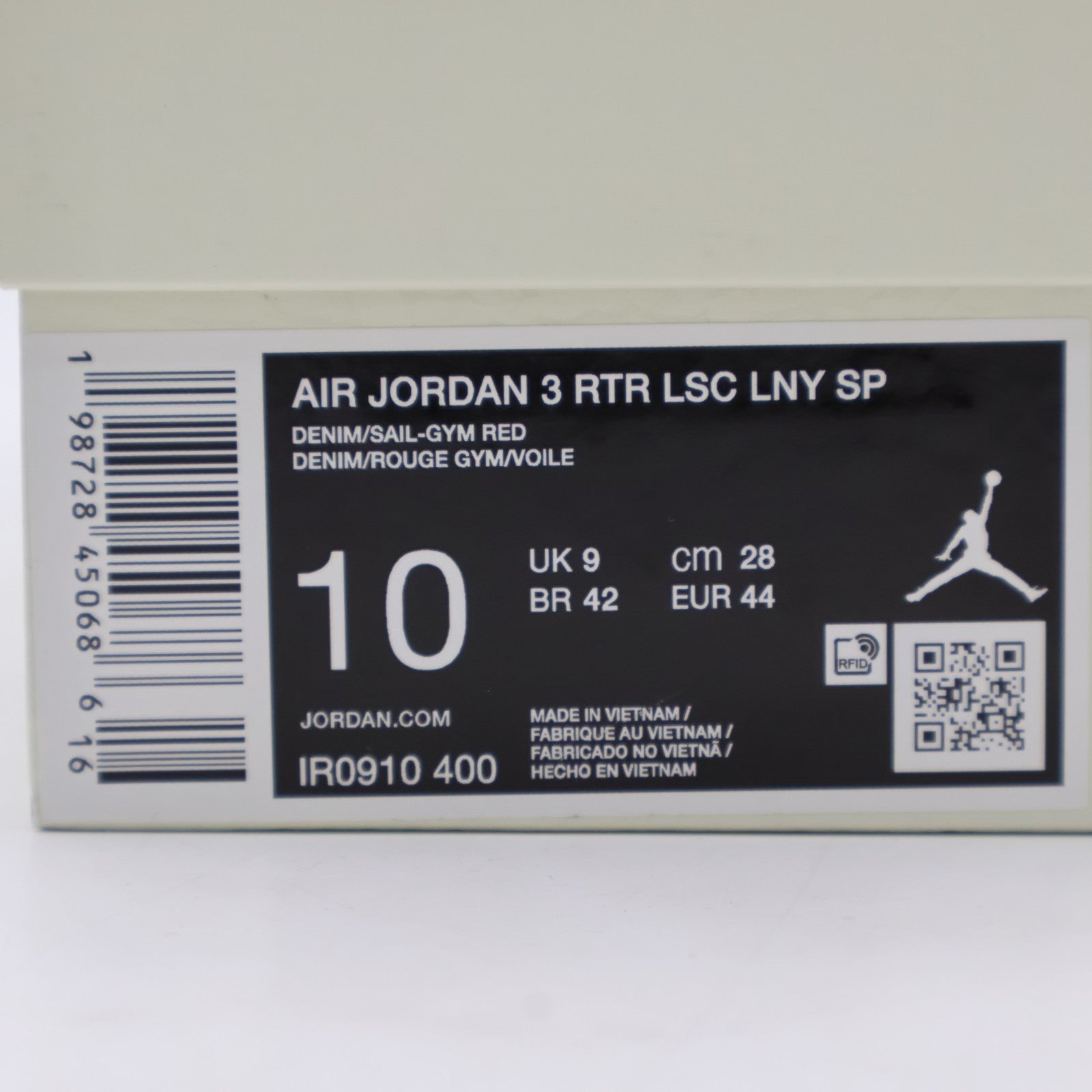 IR0910-400 Levi's Nike Air Jordan 3 Retro Ecru Denim (Men's)