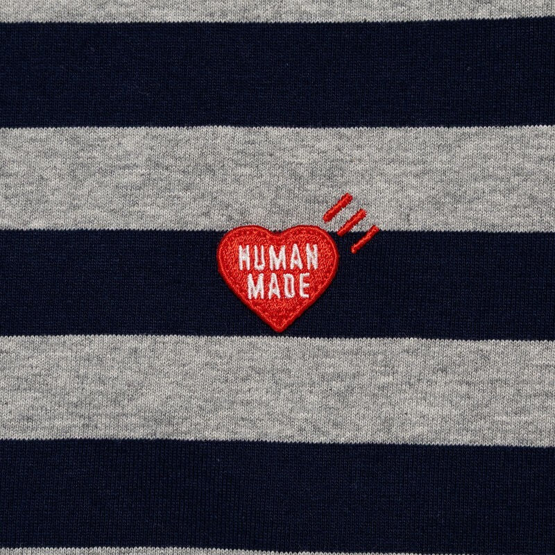 HUMAN MADE Striped L/S T-Shirt Navy
