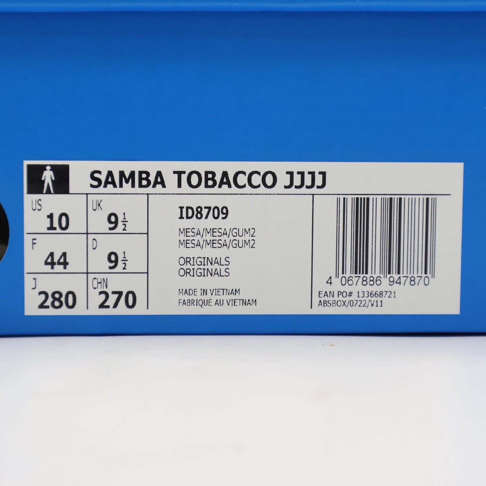 ID8709 JJJJound adidas Originals Samba Tobacco Mesa Gum (Men's)