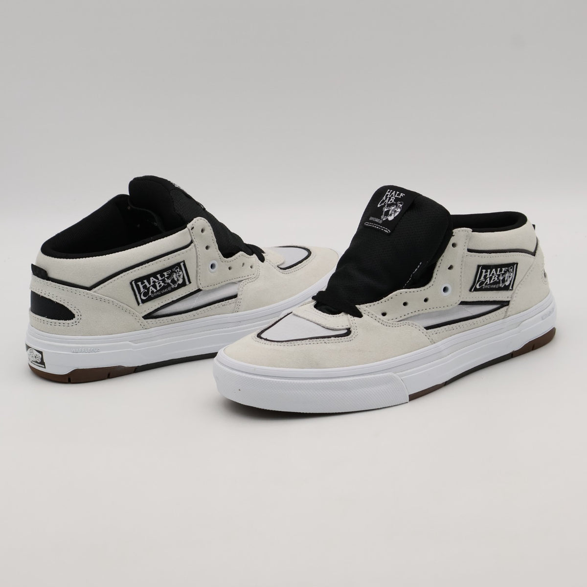 VN000D9ZYB2 Vans Skate Half Cab Wafflecup White Black (Men's)