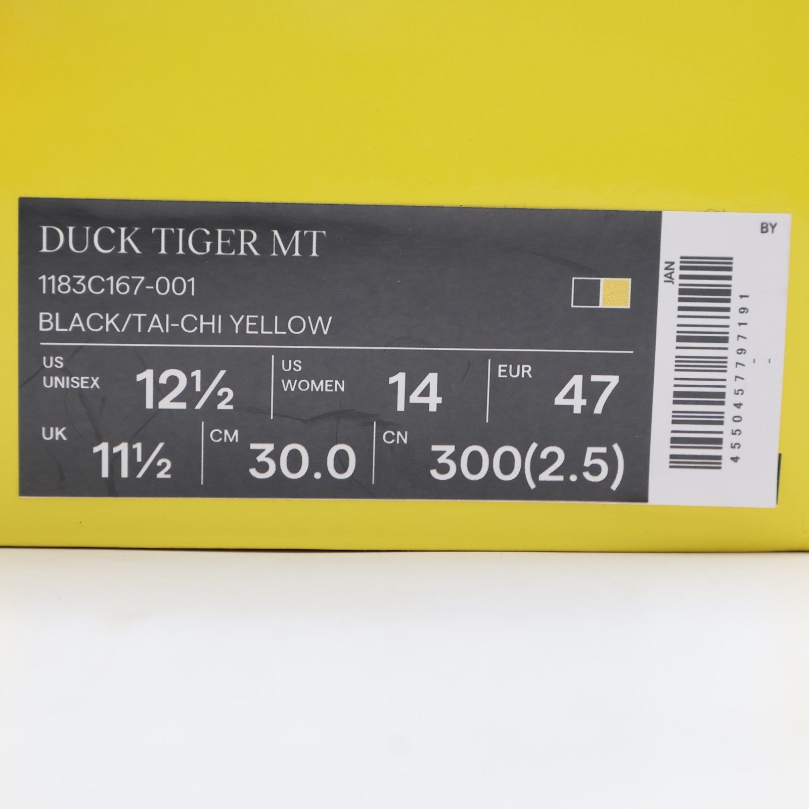 1183C167-001 Onitsuka Tiger Duck Tiger MT Black Tai Chi Yellow (Men's)