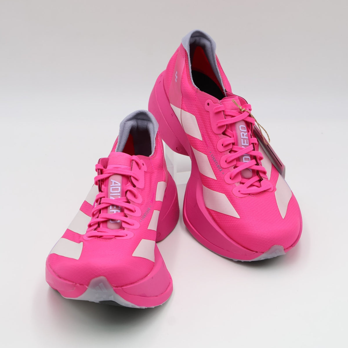 JR1269 adidas Adizero Adios Pro 4 Shock Pink Zero Metallic Aurora Plum (Men's)