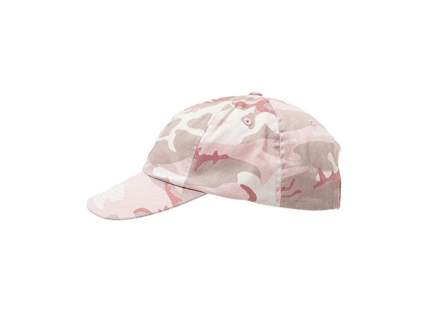 Supreme Pigment Coated S Logo 6-Panel Pink Camo