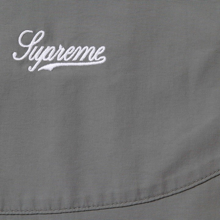 Supreme Contrast Piping Track Jacket Grey