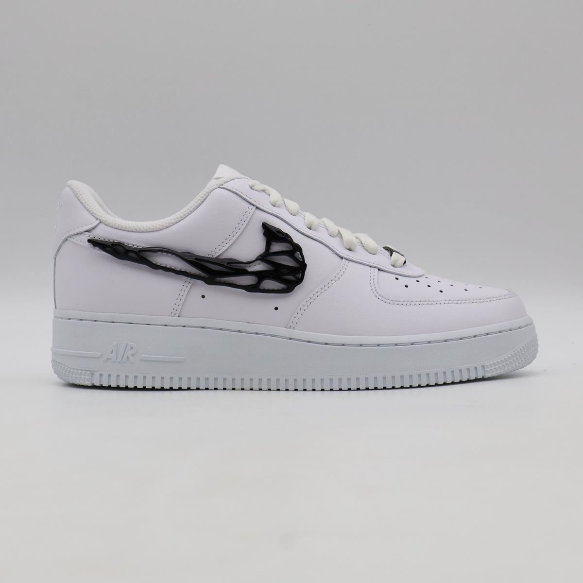 IF1686-101 Nike Air Force 1 Low '07 LX Metal Swoosh White Black (Women's)