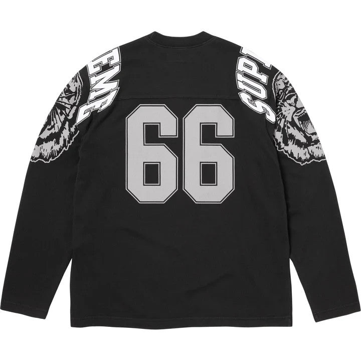 Supreme Mascot L/S Football Top Black