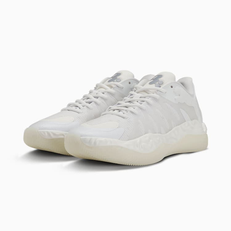314098-02 Puma Hali 1 Team PUMA WhiteVibrant Silver (Men's)