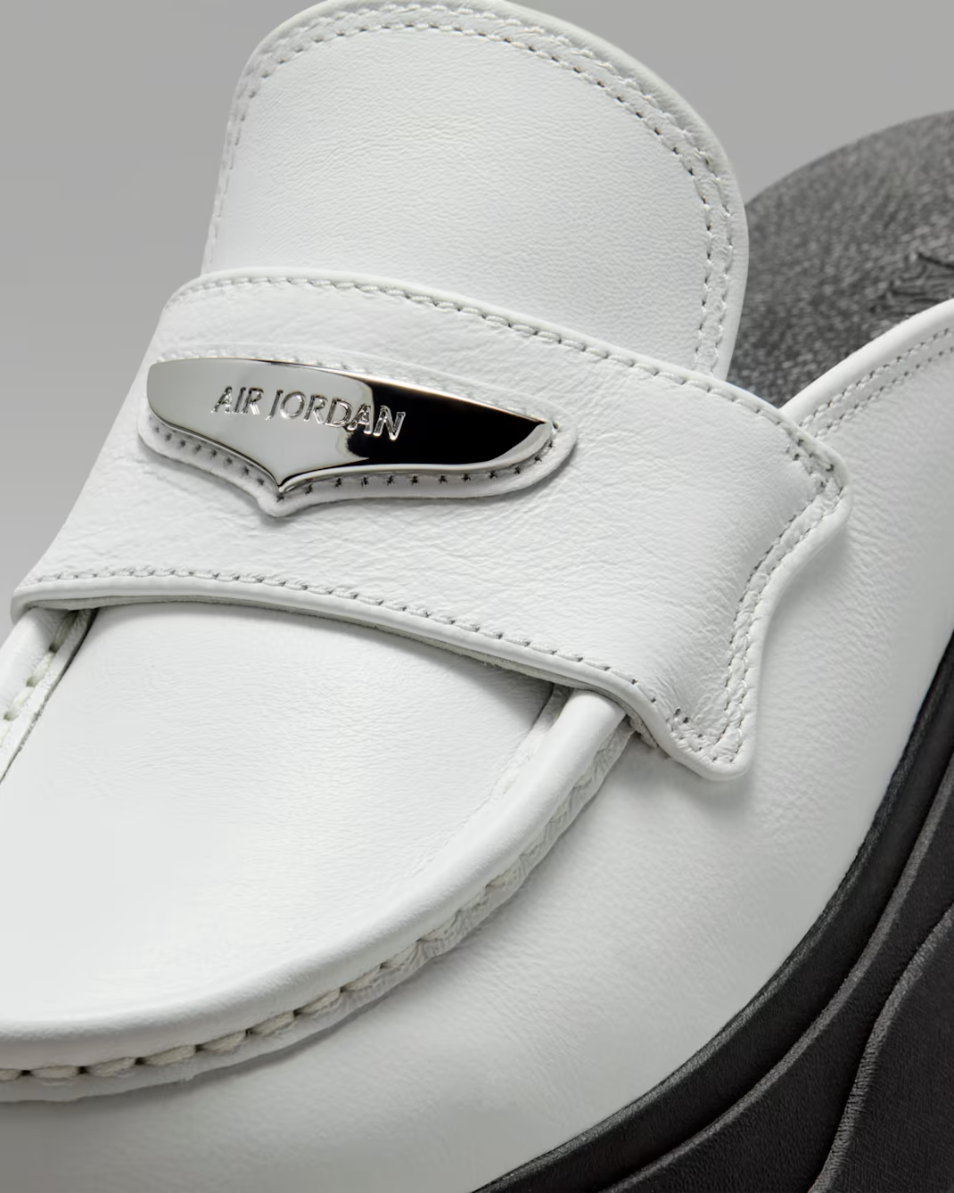 HJ4292-100 Nike Air Jordan Mule Summit White Black Metallic Silver (Women's)
