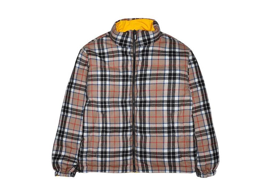 Supreme Reversible Puffer Jacket Yellow