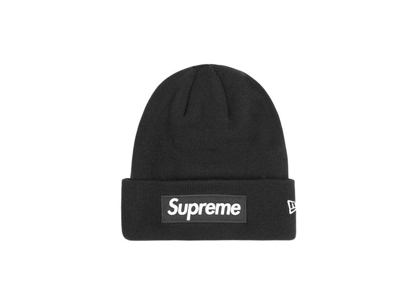 Supreme New Era Box Logo Beanie Black 23FW