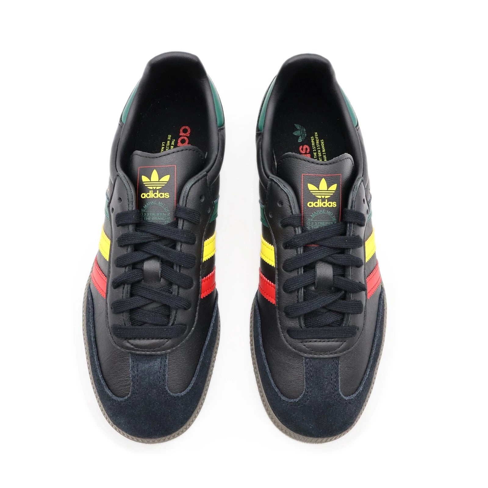 IH3119 adidas Originals Samba OG Rasta Core Black Green Yellow Red (Men's)