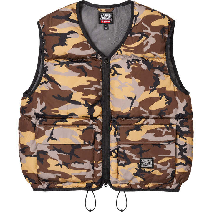 Supreme Marithe Francois Girbaud Down Puffer Vest Camo