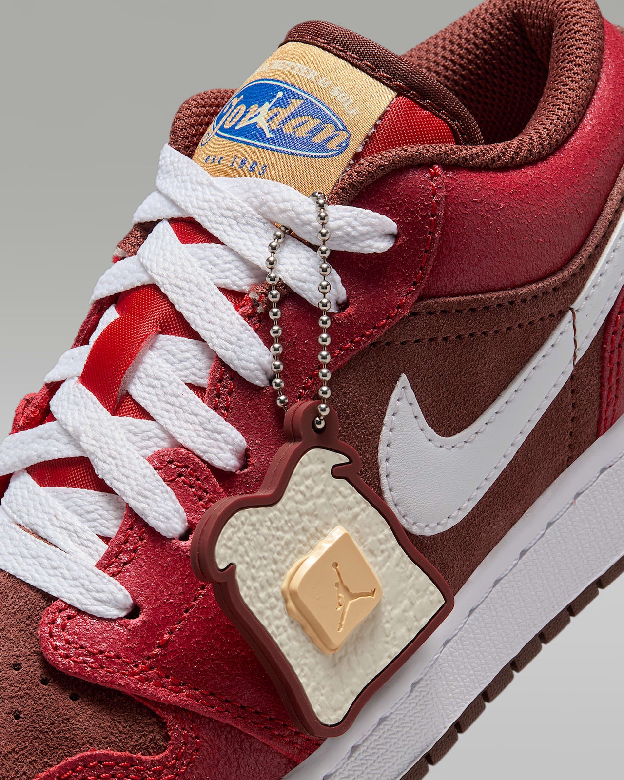 HF3202-200 Nike GS Air Jordan 1 Dark Pony Varsity Red Coconut Milk White